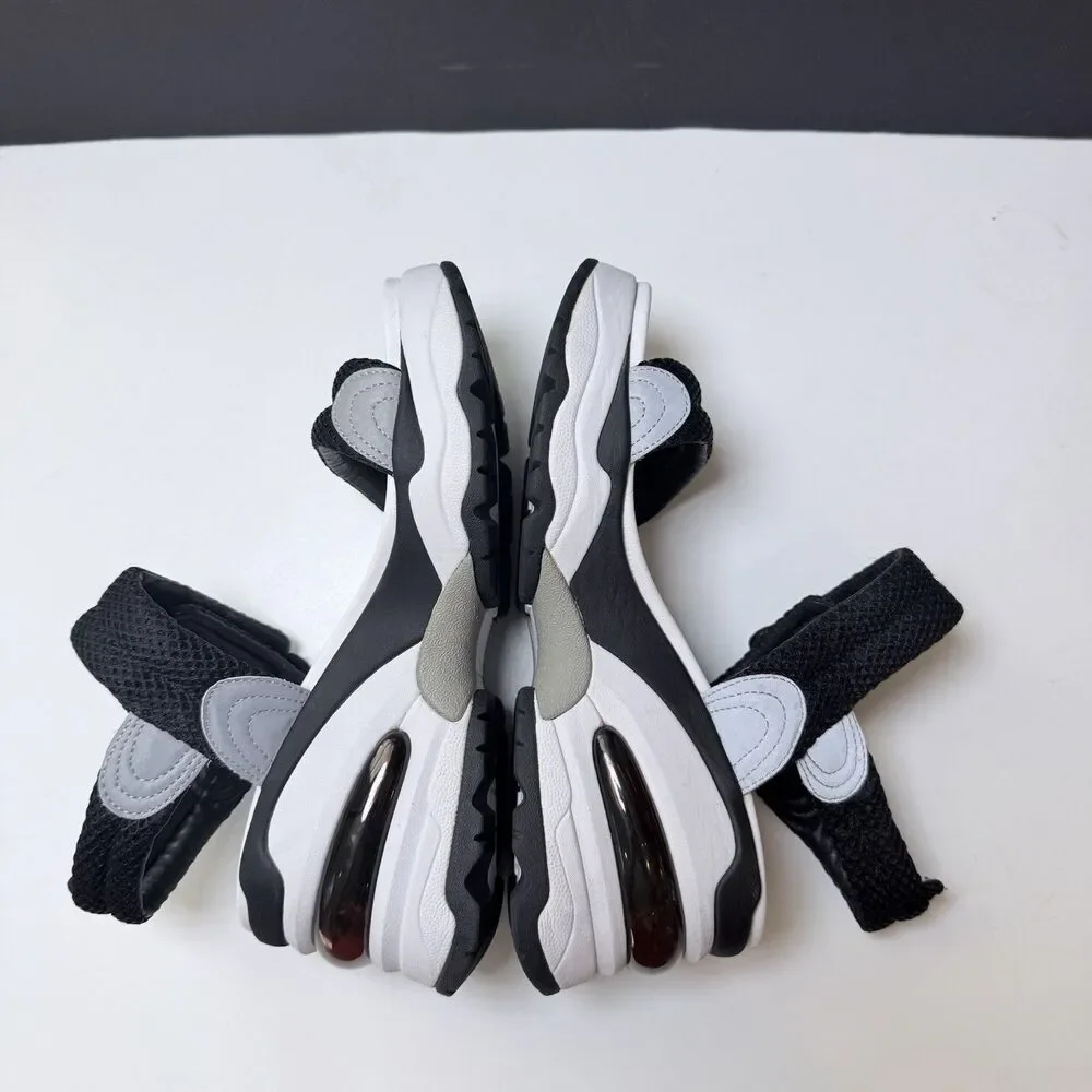 ASH - Cosmos Platform Wedge Sandal Black/ Silver  Sz 39  (8.5-9) Athleisure